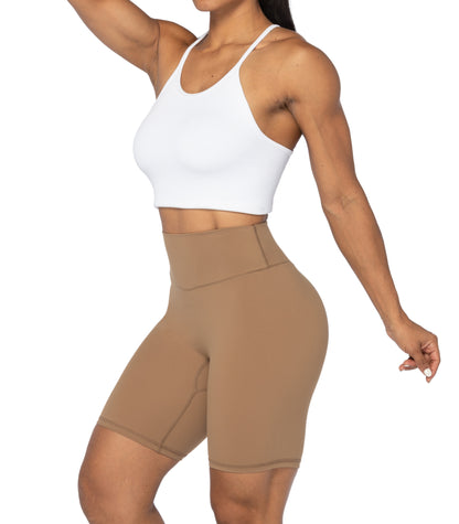 8" High Waist Biker Shorts for Women