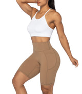 8" Biker Shorts for Women with Pockets