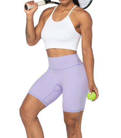 8" High Waist Biker Shorts for Women