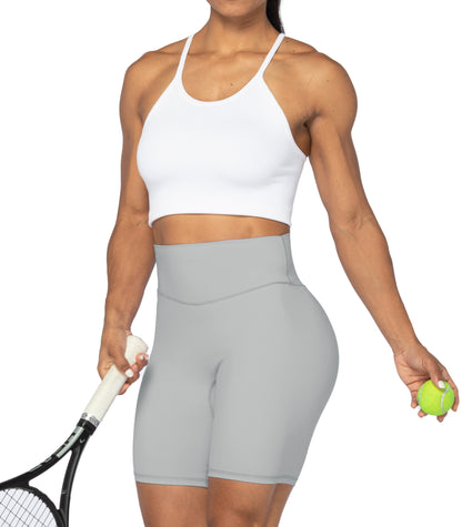 8" High Waist Biker Shorts for Women