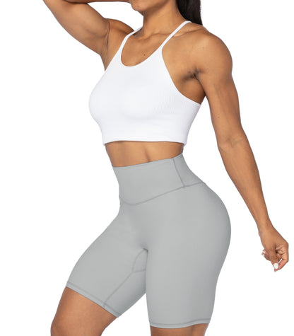 8" High Waist Biker Shorts for Women