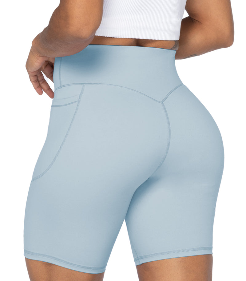 8" Biker Shorts for Women with Pockets