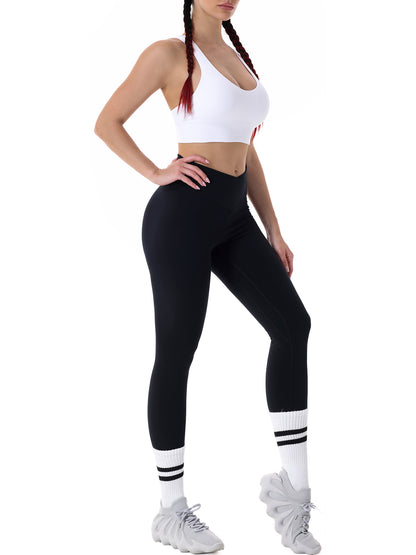 28" Workout Leggings - V Cross Waist